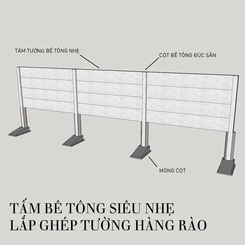 Hàng rào lắp ghép lớn